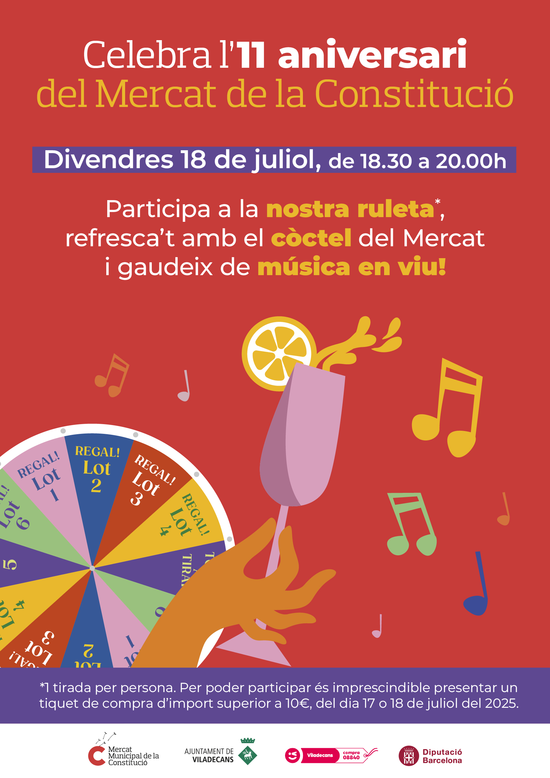 11 aniversari mercat Viladecans cartell